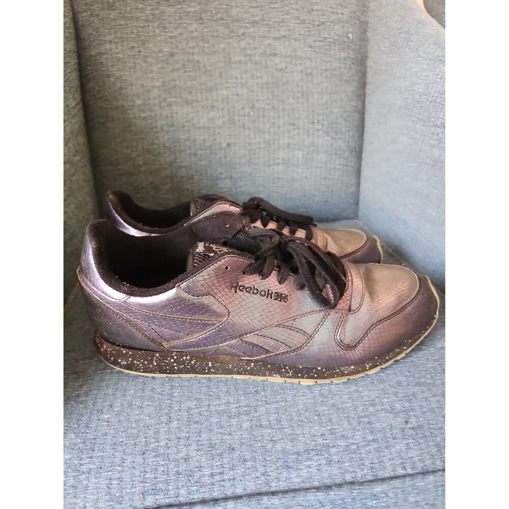 Reebok Men's Classic Leather Night-M Sneakers Purple & Black Colorway Size 13